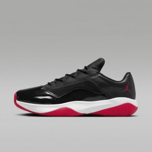 Nike Air Jordan 11 CMFT Low Mens Shoes Black / White / Red | 746821-GXK