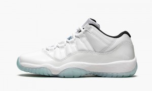 Nike Air Jordan 11 Retro GS 'Legend Blue' Kids Shoes White / Blue | 698453-BRX