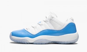 Nike Air Jordan 11 Retro Low BG Kids Shoes White / Blue | 129657-PSG