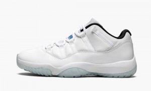 Nike Air Jordan 11 Retro Low 'Legend Blue' Mens Shoes White / Black / Blue | 406273-XME