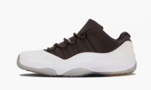 Nike Air Jordan 11 Retro Low 'Tuxedo' Mens Shoes White / Black / Red | 935462-HMZ