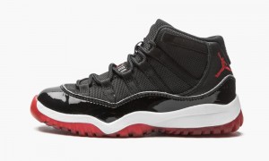 Nike Air Jordan 11 Retro (PS) 'Bred' Kids Shoes Black / Red / White | 923178-MHW