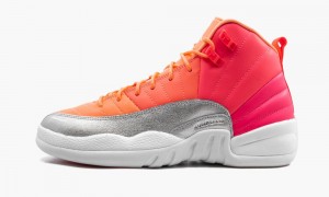 Nike Air Jordan 12 GS 'Sunset' Kids Shoes Orange / Pink / White | 641250-JZM