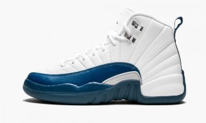 Nike Air Jordan 12 Retro BG 'French Blue' Kids Shoes Blue / White | 062758-NHU