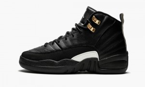 Nike Air Jordan 12 Retro BG 'The Master' Kids Shoes White / Black / Gold | 962048-GEM