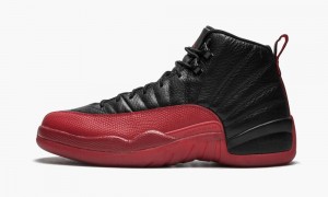 Nike Air Jordan 12 Retro 'Flu Game 2016' Mens Shoes Black / Red | 579123-JLN