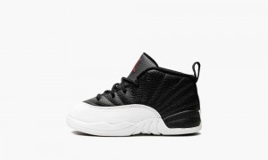 Nike Air Jordan 12 Retro TD 'Playoffs 2022' Kids Shoes Black / Red / White | 852730-DTV