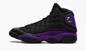 Nike Air Jordan 13 Retro 'Court Purple' Mens Shoes Black / White / Purple | 581264-FCH