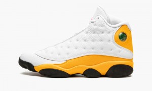 Nike Air Jordan 13 Retro 'Del Sol' Mens Shoes White / Red | 470925-ACZ