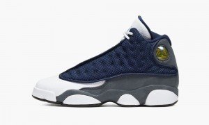 Nike Air Jordan 13 Retro GS 'Flint 2020' Kids Shoes Navy / Blue | 316942-YMU