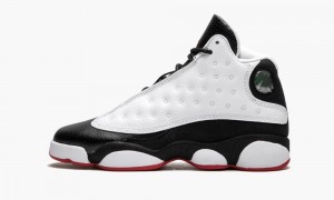 Nike Air Jordan 13 Retro GS 'He Got Game' Kids Shoes White / Black / Red | 351290-OQA