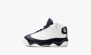 Nike Air Jordan 13 Retro Kids Shoes White / Blue | 830154-LGQ