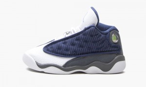 Nike Air Jordan 13 Retro TD 'Flint 2020' Kids Shoes Navy / Grey / White | 867915-WPC