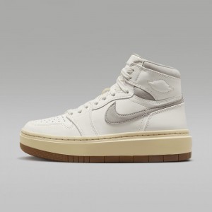 Nike Air Jordan 1 Elevate High SE Mens Shoes Beige White | 419302-ICX