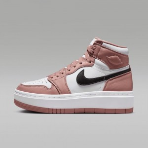 Nike Air Jordan 1 Elevate High Womens Shoes Pink / White | 815092-CWG