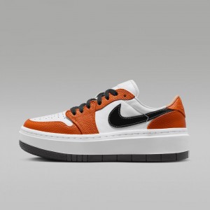 Nike Air Jordan 1 Elevate Low Womens Shoes Orange / White | 647301-HGR