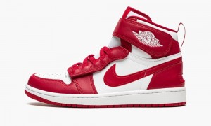 Nike Air Jordan 1 Hi FlyEase Mens Shoes Red / White | 546198-RHY