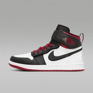 Nike Air Jordan 1 Hi FlyEase Mens Shoes Red / White / Black | 582079-XKG