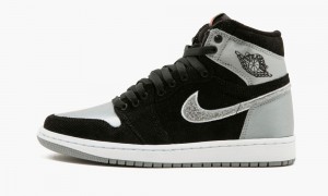 Nike Air Jordan 1 Hi GG 'Aleali May' Kids Shoes Black / Grey / Grey / White | 598071-QLB