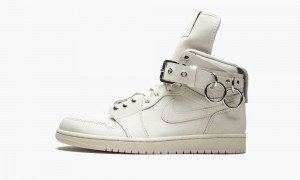 Nike Air Jordan 1 High 'COMME des Garçons - White' Mens Shoes White | 364507-JHC