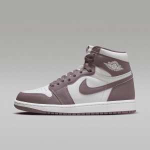 Nike Air Jordan 1 High OG "Mauve" Womens Shoes White / Blue Purple | 978603-JAV