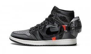 Nike Air Jordan 1 High OG 'Stash' Mens Shoes Black / Dark Grey | 837520-ZRW