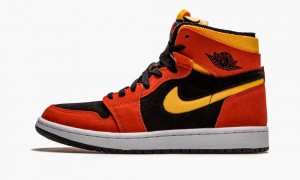 Nike Air Jordan 1 High Zoom CMFT 'Chile Red' Mens Shoes Black / Red / White | 481753-JPB