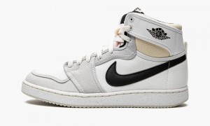 Nike Air Jordan 1 KO 'Greyscale' Mens Shoes White / Light Grey / Black | 280563-AFP