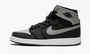 Nike Air Jordan 1 KO High OG Mens Shoes Black / Grey / White | 320568-CDU