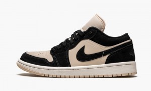 Nike Air Jordan 1 Low 'Black Guava Ice' Womens Shoes Black | 639452-AFC