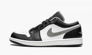 Nike Air Jordan 1 Low 'Black / Particle Grey' Mens Shoes Black / Grey / White | 573416-VMF