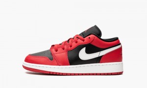 Nike Air Jordan 1 Low GS 'Black / Very Berry' Kids Shoes Black / White / Red | 463719-STY