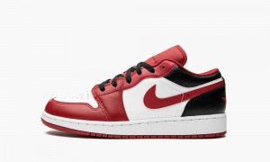 Nike Air Jordan 1 Low GS Kids Shoes White / Red / Black | 346908-IGW