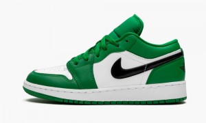 Nike Air Jordan 1 Low (GS) 'Pine Green' Kids Shoes Deep Green | 346201-WTG