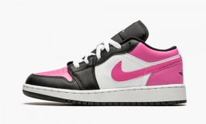 Nike Air Jordan 1 Low GS 'Pinksicle' Kids Shoes White / Black / Pink | 906283-ASJ