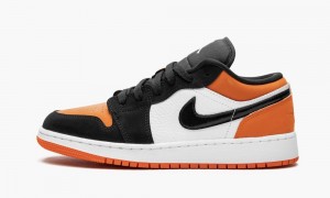 Nike Air Jordan 1 Low (GS) 'Shattered Backboard' Kids Shoes White / Black / Orange | 706523-ZBU