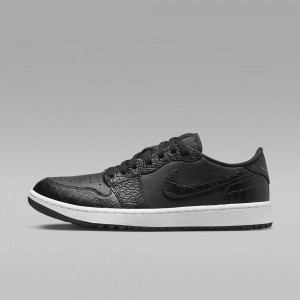 Nike Air Jordan 1 Low G Mens Shoes Black | 537804-XFI