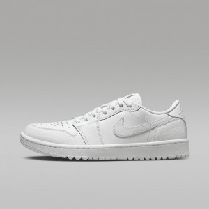 Nike Air Jordan 1 Low G Mens Shoes White | 935416-TBS