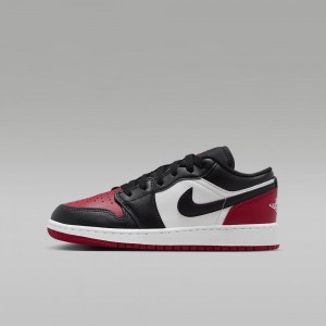 Nike Air Jordan 1 Low Kids Shoes Red / Black / White | 853017-BWN