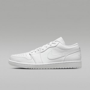 Nike Air Jordan 1 Low Mens Shoes White | 140673-CIM