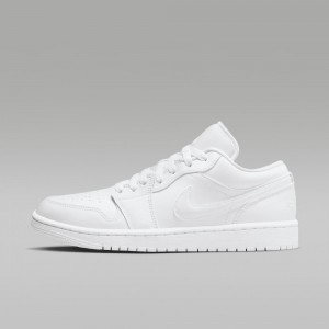 Nike Air Jordan 1 Low Mens Shoes White | 154328-TEP