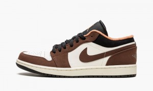 Nike Air Jordan 1 Low 'Mocha' Mens Shoes Beige / White / Black | 158967-CVW