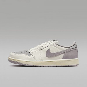 Nike Air Jordan 1 Low OG Mens Shoes Grey / Black | 128679-EHI