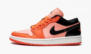 Nike Air Jordan 1 Low 'Orange Black' Womens Shoes Orange / Black | 629017-VEX