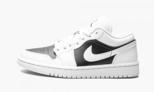 Nike Air Jordan 1 Low 'Panda' Womens Shoes White / Black | 071563-QRF