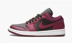 Nike Air Jordan 1 Low SE 'Beetroot' Womens Shoes Purple / Black | 568942-ONT