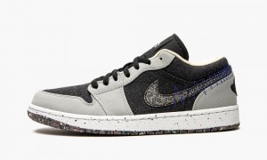 Nike Air Jordan 1 Low SE 'Crater' Mens Shoes Grey / Multicolor | 209786-BQI