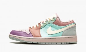 Nike Air Jordan 1 Low SE 'Easter Pastel' Mens Shoes Pink / Purple / Blue | 798613-WEY