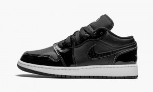 Nike Air Jordan 1 Low SE GS 'All-Star 2021' Kids Shoes Black / White | 671895-AXK