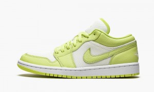 Nike Air Jordan 1 Low SE 'Limelight' Womens Shoes Light Green / White | 546893-LMT